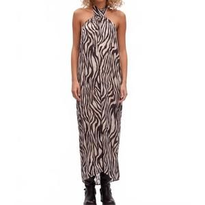 Gestuz | Dresses | Gestuz Bamboo Grey Printed Silk Tiedye Low Scoop Back Maxi  Dress Sz 36 S 6 | Poshmark